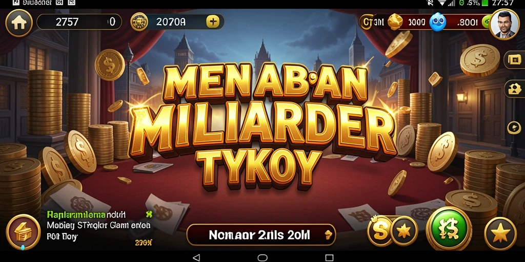 Screenshot menampilkan gameplay mengelola bisnis di 2757.