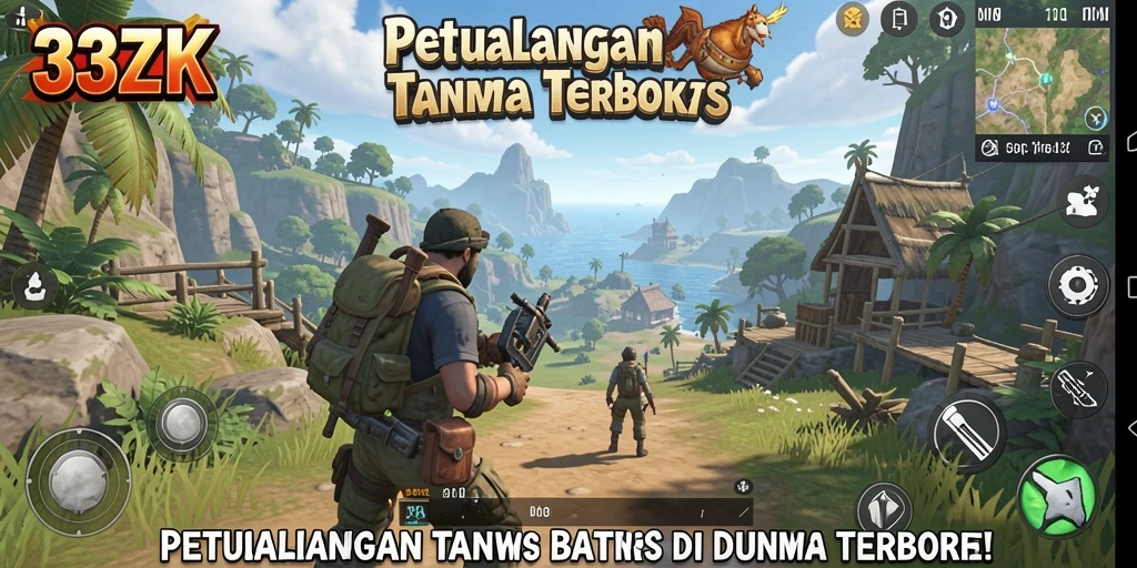 Tampilan gameplay yang memukau dalam 33ZK di dunia terbuka.