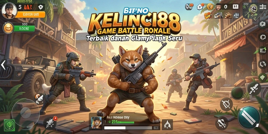 Tampilan gameplay KELINCI88 yang seru dan menegangkan dalam pertarungan Battle Royale.
