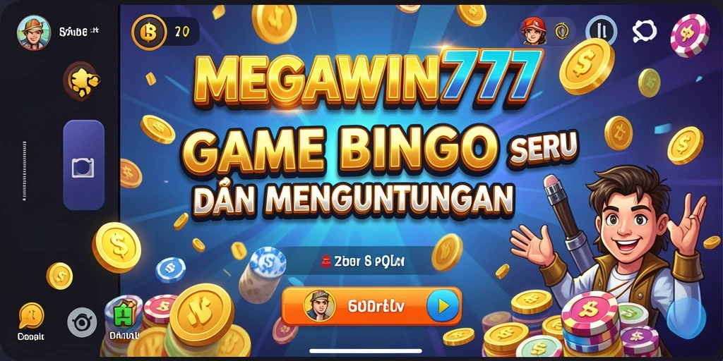 Tampilan gameplay seru MEGAWIN777 dengan suasana Bingo yang menarik.