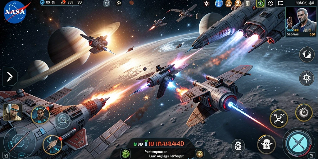 Tampilan epic dari gameplay NASA4D dengan aksi luar angkasa yang menegangkan.