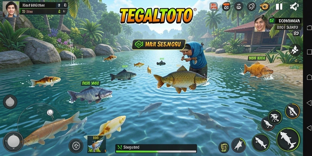 Gameplay Fishing yang menampilkan pengalaman memancing seru dan mendebarkan.
